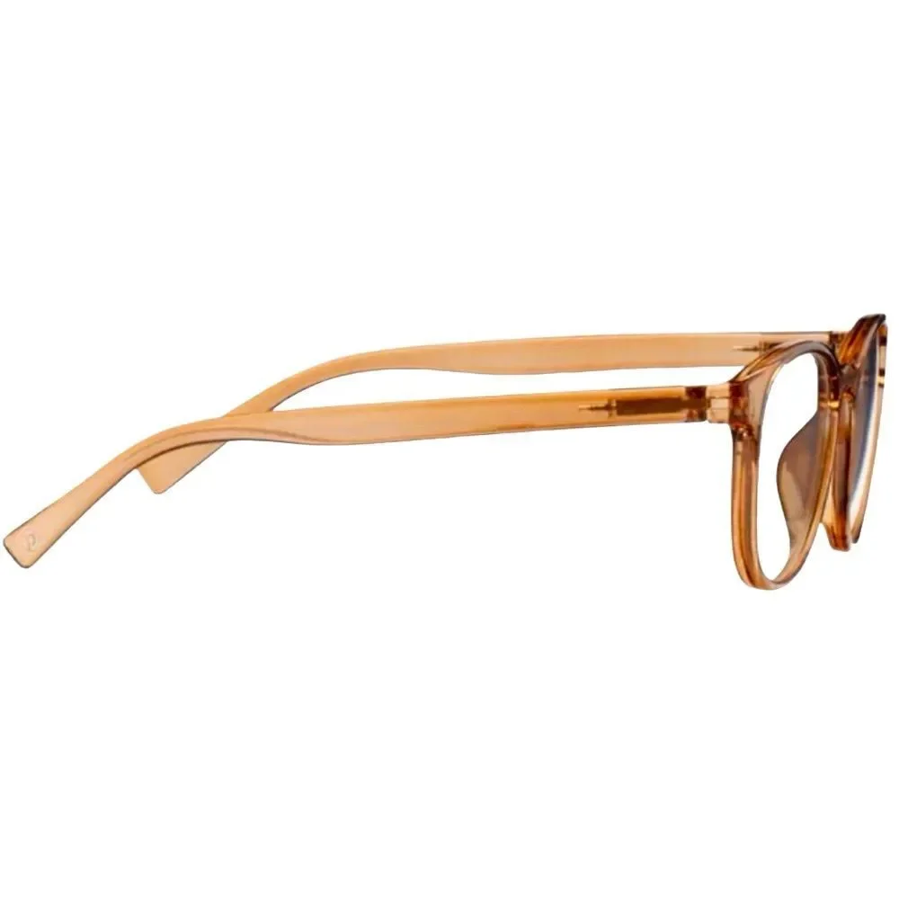 Peepers Orion Amber Readers Blue Light Blocking Reading Glasses 2.50 • NEW •